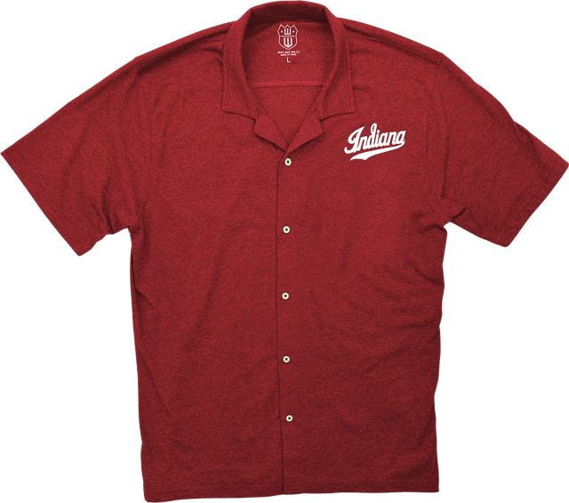 Indiana University Hoosiers Youth Button Down Short Sleeve Shirt