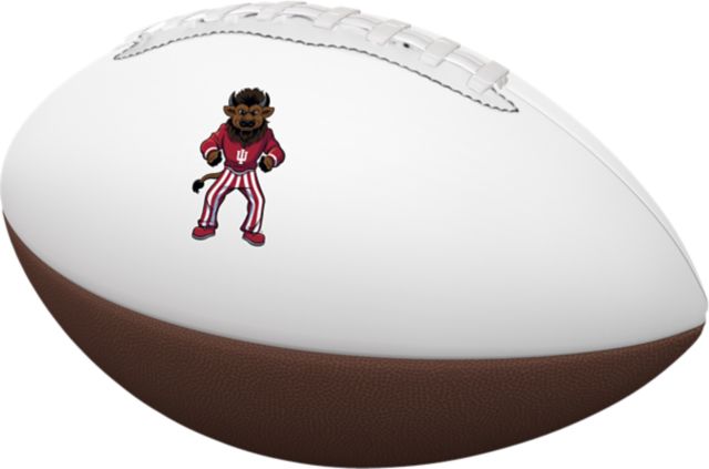 Indiana University Hoosiers Hoosier the Bison Full Size Autographable Football