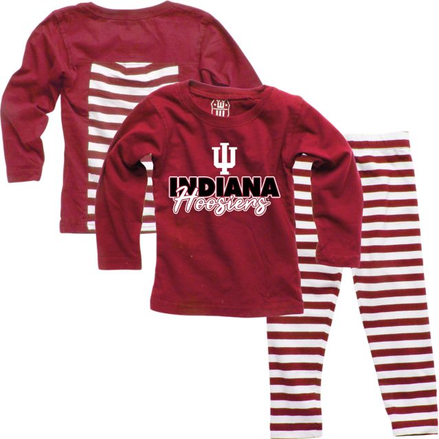 Indiana University Hoosiers Infant Girls Stripe Set