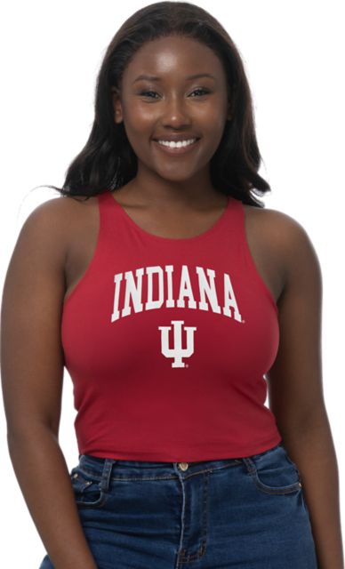 Indiana University Hoosiers Women's Athletic Cropped Tank Top