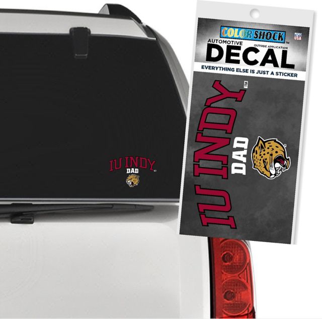 Indiana University Indianapolis Jaguars Dad Decal