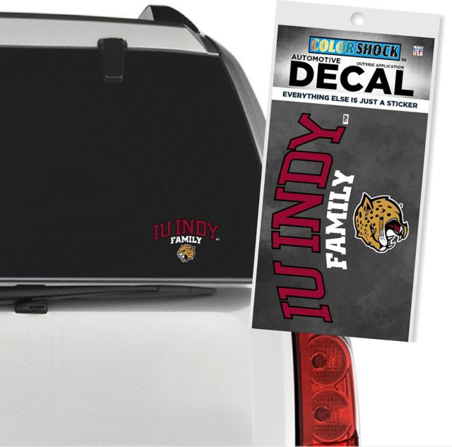 Indiana University Indianapolis Jaguars Family Decal