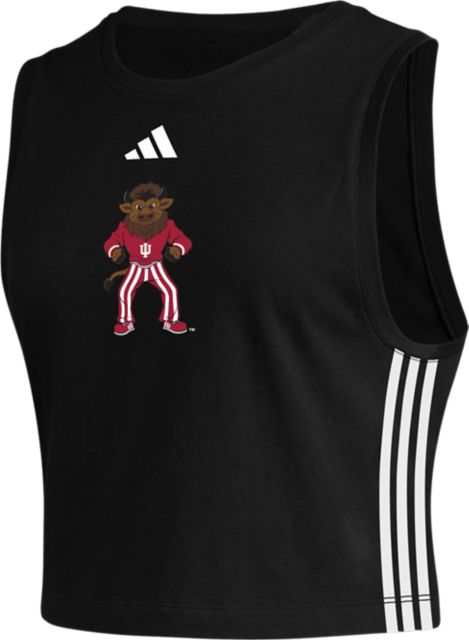Indiana University Hoosiers Hoosier the Bison Women's 3-Stripe Tank