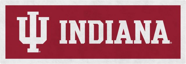 Indiana University Hoosiers 12" x 36" Banner