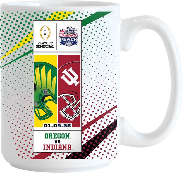 Indiana University Hoosiers Football 2025 Peach Bowl 15 oz. Mug