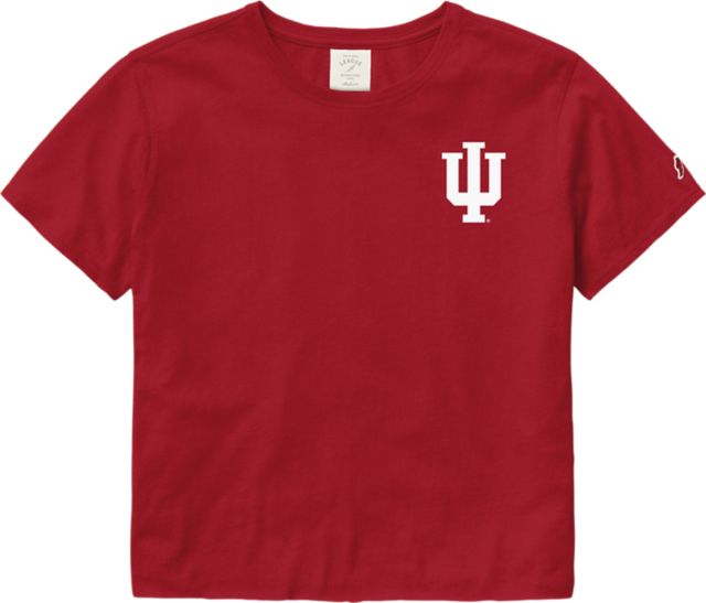 Indiana University Hoosiers Short Sleeve Crop Top