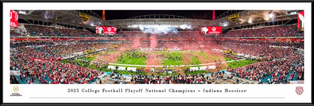 Indiana University Hoosiers Football 2025 National Champions Standard Panorama