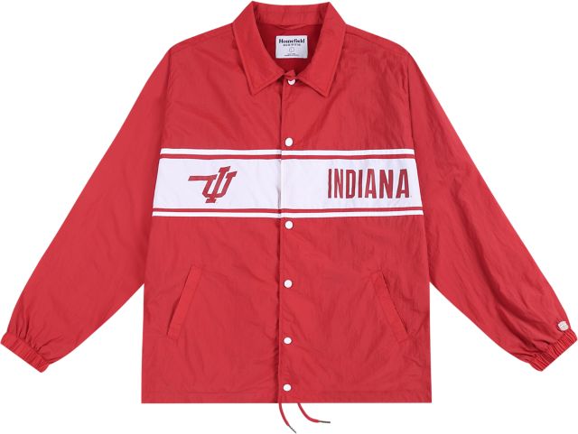 Indiana University Hoosiers Striped Coaches Jacket