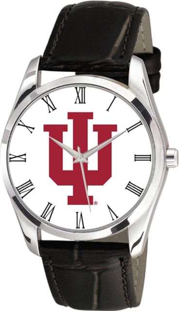 Indiana University Hoosiers 36mm Men's Leather Watch