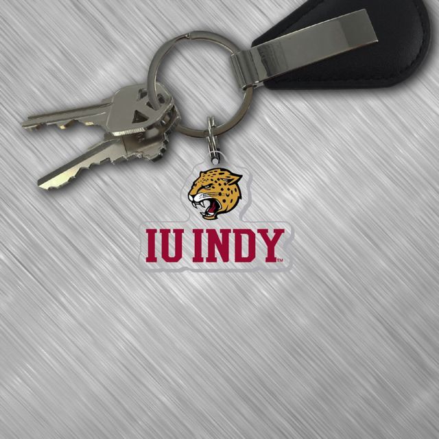 Indiana University Indianapolis Jaguars Keychain