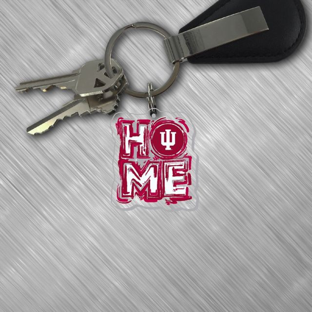 Indiana University Hoosiers Home Laser Cut Keychain