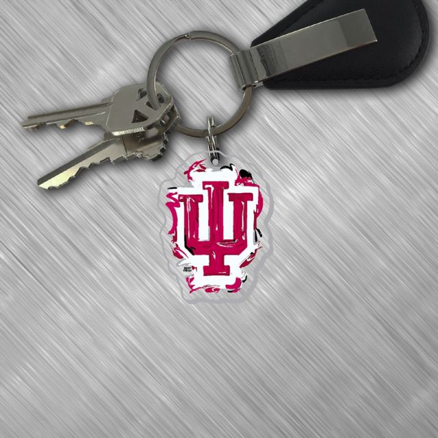 Indiana University Hoosiers Laser Cut Keychain