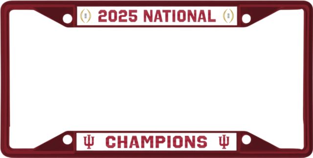 Indiana University Hoosiers Football 2025 National Champions License Plate Frame