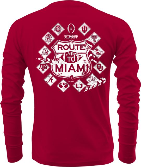 Indiana University Hoosiers Football 2025 College Football Playoffs 12 Team Long Sleeve T-Shirt