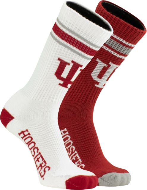 Indiana University Hoosiers Crew Socks 2 Pack
