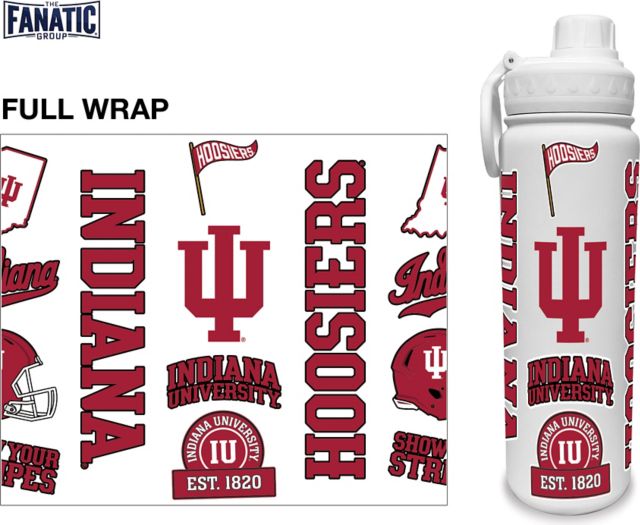 Indiana University Hoosiers 24 oz. Full Wrap Bottle