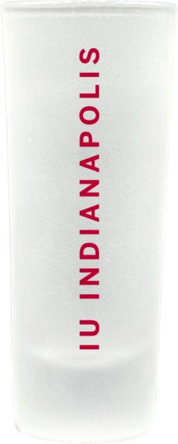 Indiana University Indianapolis Frosted Collector's Glass
