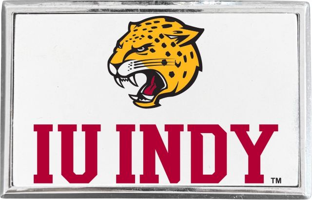Indiana University Indianapolis Jaguars Rectangle Adhesive Emblem