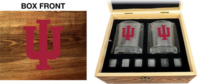 Indiana University Hoosiers Rock Glass Box Set
