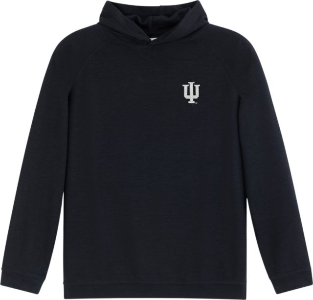 Indiana University Hoosiers Waffle Hooded Long Sleeve T-Shirt