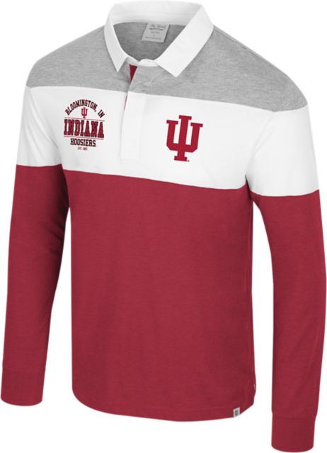 Indiana University Hoosiers Ground Floor Long Sleeve Rugby Polo