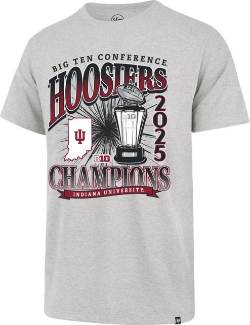 Indiana University Hoosiers Football 2025 Big 10 Champions Short Sleeve T-Shirt