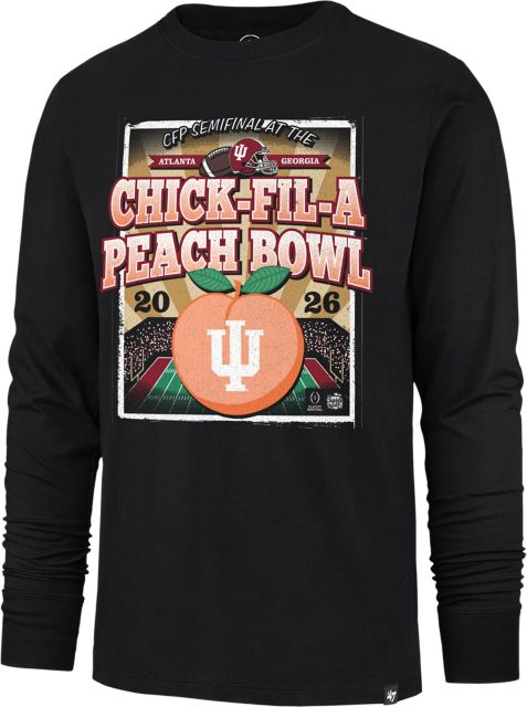 Indiana University Hoosiers Football 2026 Peach Bowl Bound Long Sleeve T-Shirt