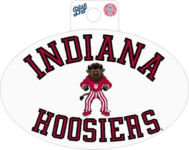 Indiana University Hoosiers Hoosier the Bison Full Size Sticker