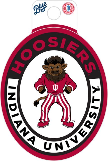 Indiana University Hoosiers Hoosier the Bison Full Size Sticker