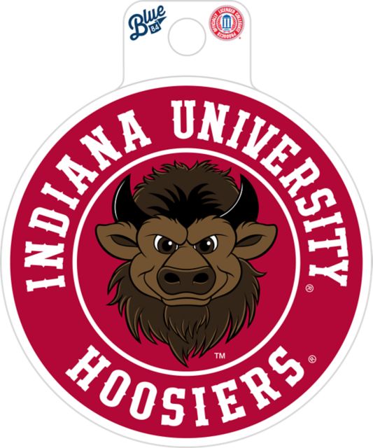 Indiana University Hoosiers Hoosier the Bison Full Size Sticker