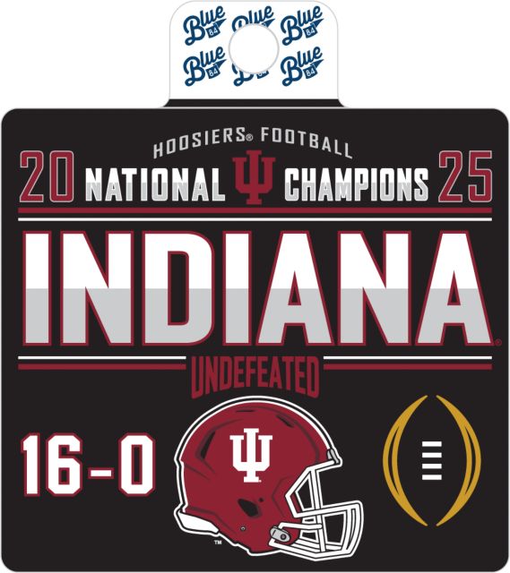 Indiana University Hoosiers Football 2025 Undefeated National Champions Sticker