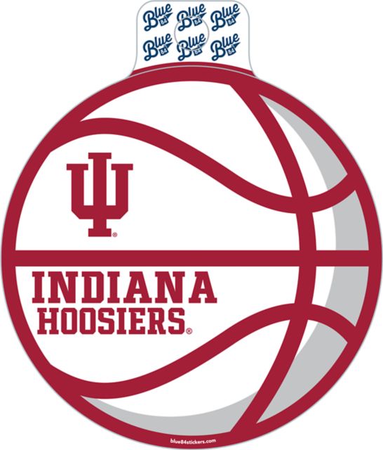 Indiana University Hoosiers Fullsize Basketball Sticker