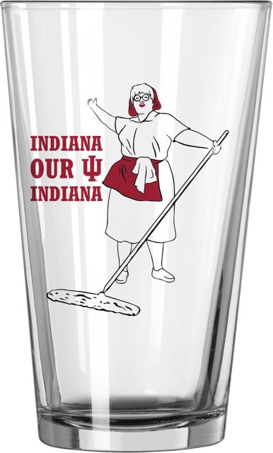 Indiana University Hoosiers Martha 16 oz. Glass