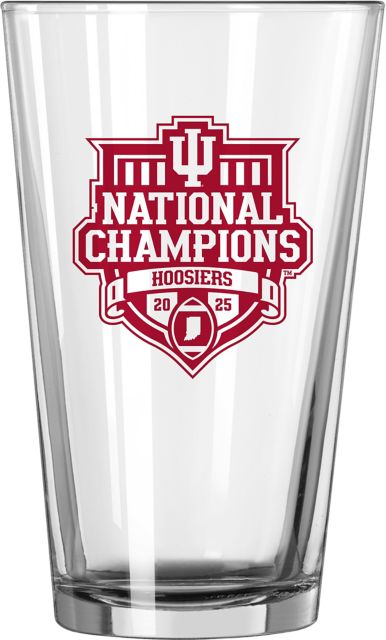 Indiana University Hoosiers Football 2025 National Champions 16 oz. Glass