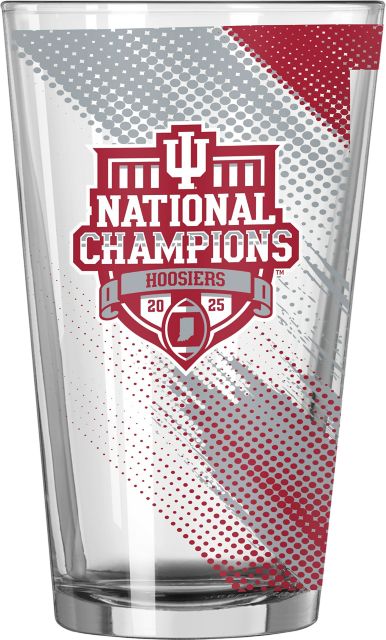 Indiana University Hoosiers Football 2025 National Champions 16 oz. Glass