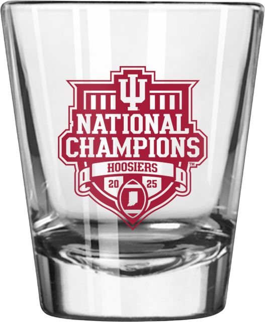 Indiana University Hoosiers Football 2025 National Champions 2 oz. Collectors Glass