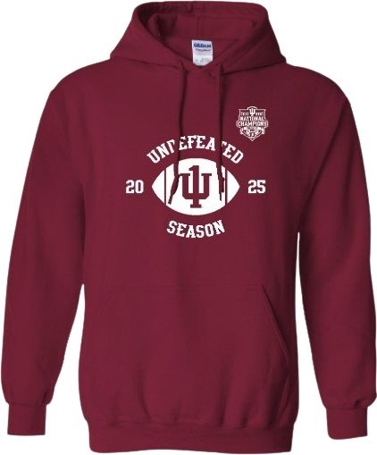 Indiana University Hoosiers Football 2025 Undefeated National Champions Hooded Sweatshirt