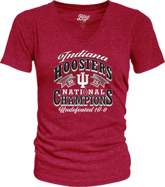 Indiana University Hoosiers Football 2025 Undefeated National Champions Women's Short Sleeve T-Shirt