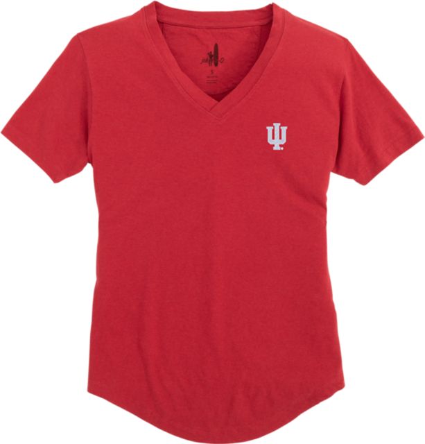 Indiana University Hoosiers Women's Meredith V-Neck T-Shirt
