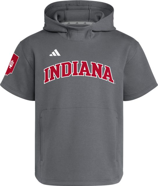 Indiana University Hoosiers Dugout Short Sleeve Hooded Sweatshirt