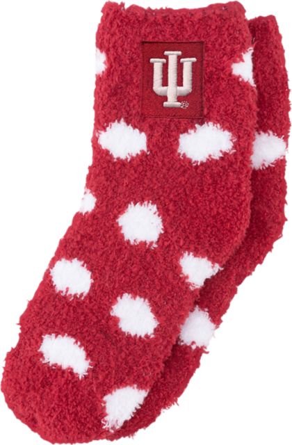 Indiana University Hoosiers Youth Fuzzy Dot Socks