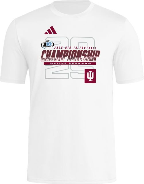 Indiana University Hoosiers Football 2025 Big 10 Championship Game Short Sleeve T-Shirt