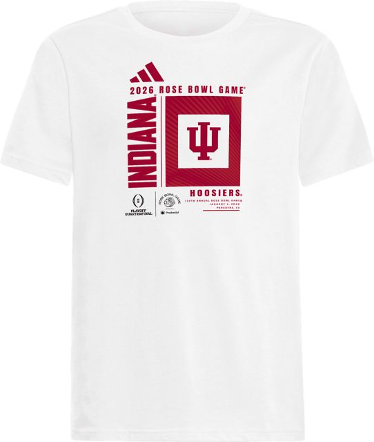 Indiana University Hoosiers Football 2025 College Football Playoffs Rose Bowl Youth Short Sleeve T-Shirt