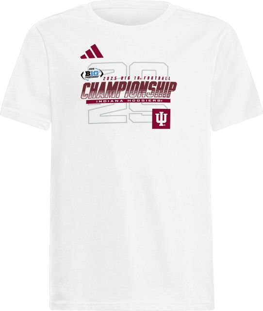 Indiana University Hoosiers Football 2025 Big 10 Championship Game Youth Short Sleeve T-Shirt