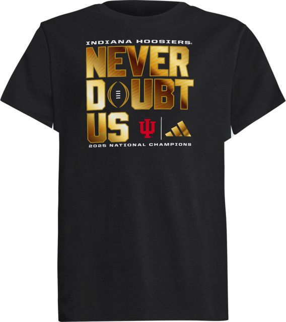 Indiana University Hoosiers Football 2025 National Champions Youth Short Sleeve T-Shirt