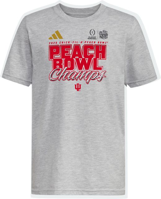 Indiana University Hoosiers Football 2026 Peach Bowl Champions Youth Short Sleeve T-Shirt