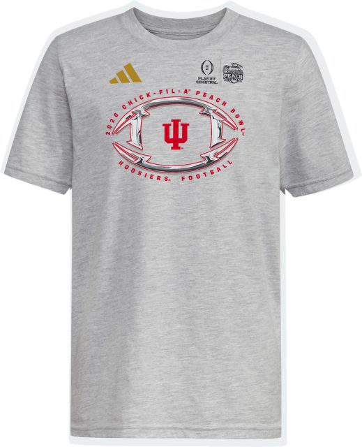 Indiana University Hoosiers Football 2026 Peach Bowl Bound Youth Short Sleeve T-Shirt