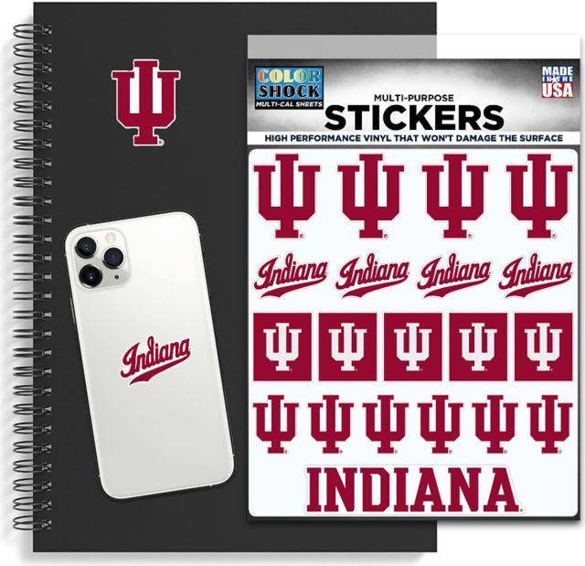 Indiana University Hoosiers Sticker Sheet