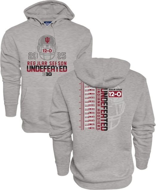 Indiana University Hoosiers Football 2025 Perfect Regular Season Hooded Sweatshirt