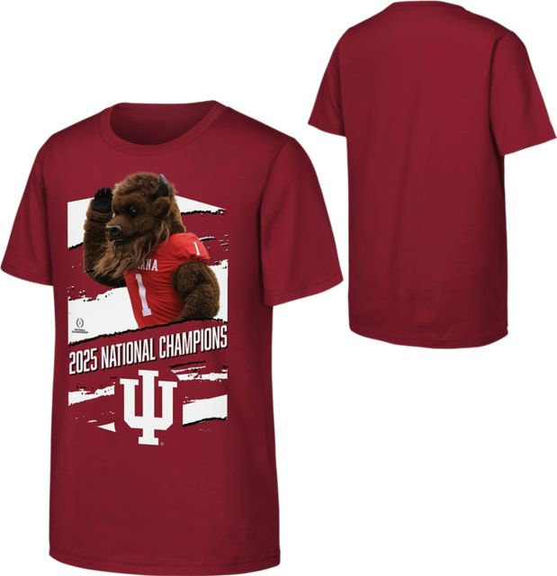 Indiana University Hoosiers Football 2025 National Champions Youth Short Sleeve T-Shirt